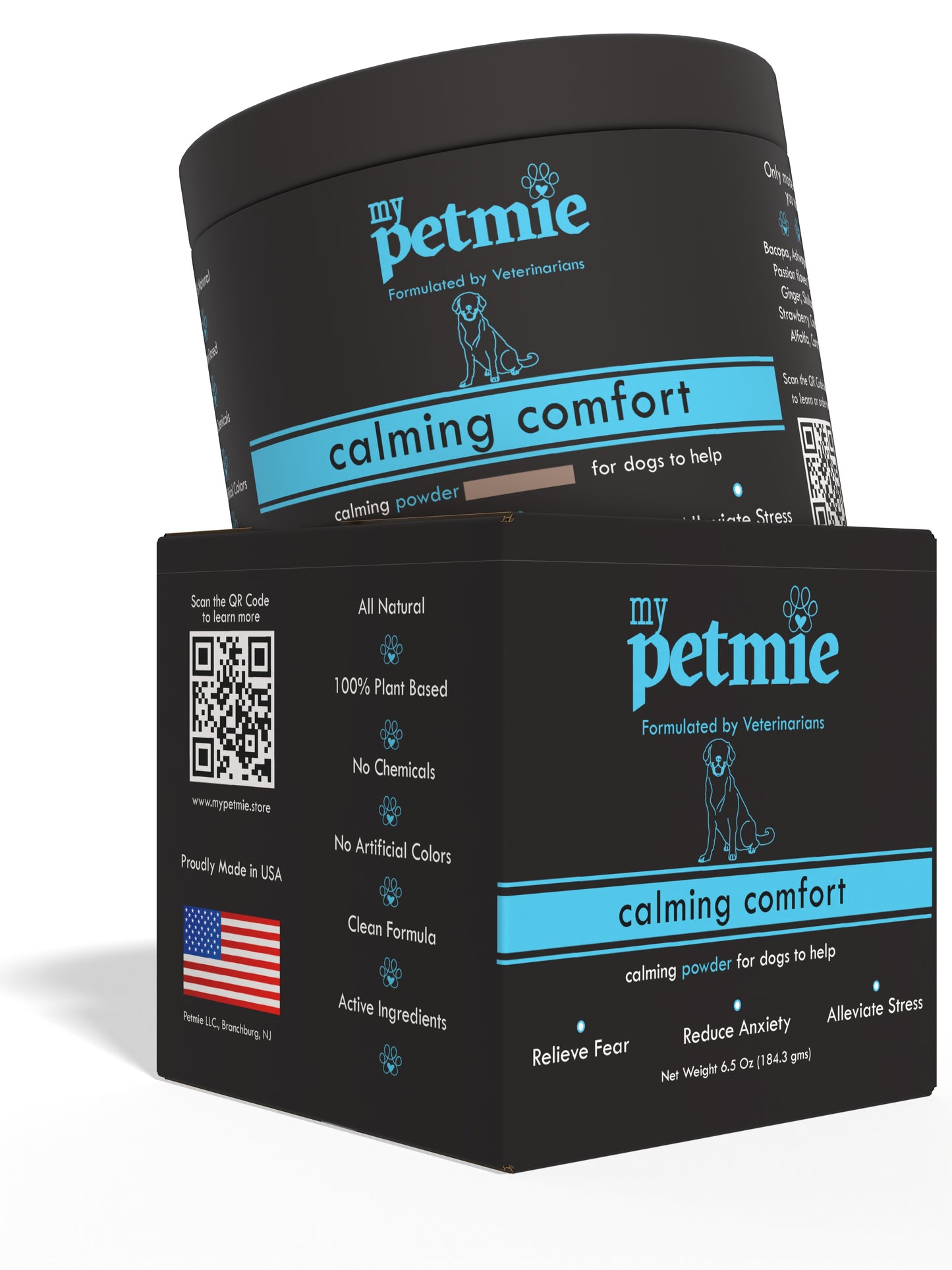 Calming Comfort Powder for Dogs | 60 Scoops in a Jar