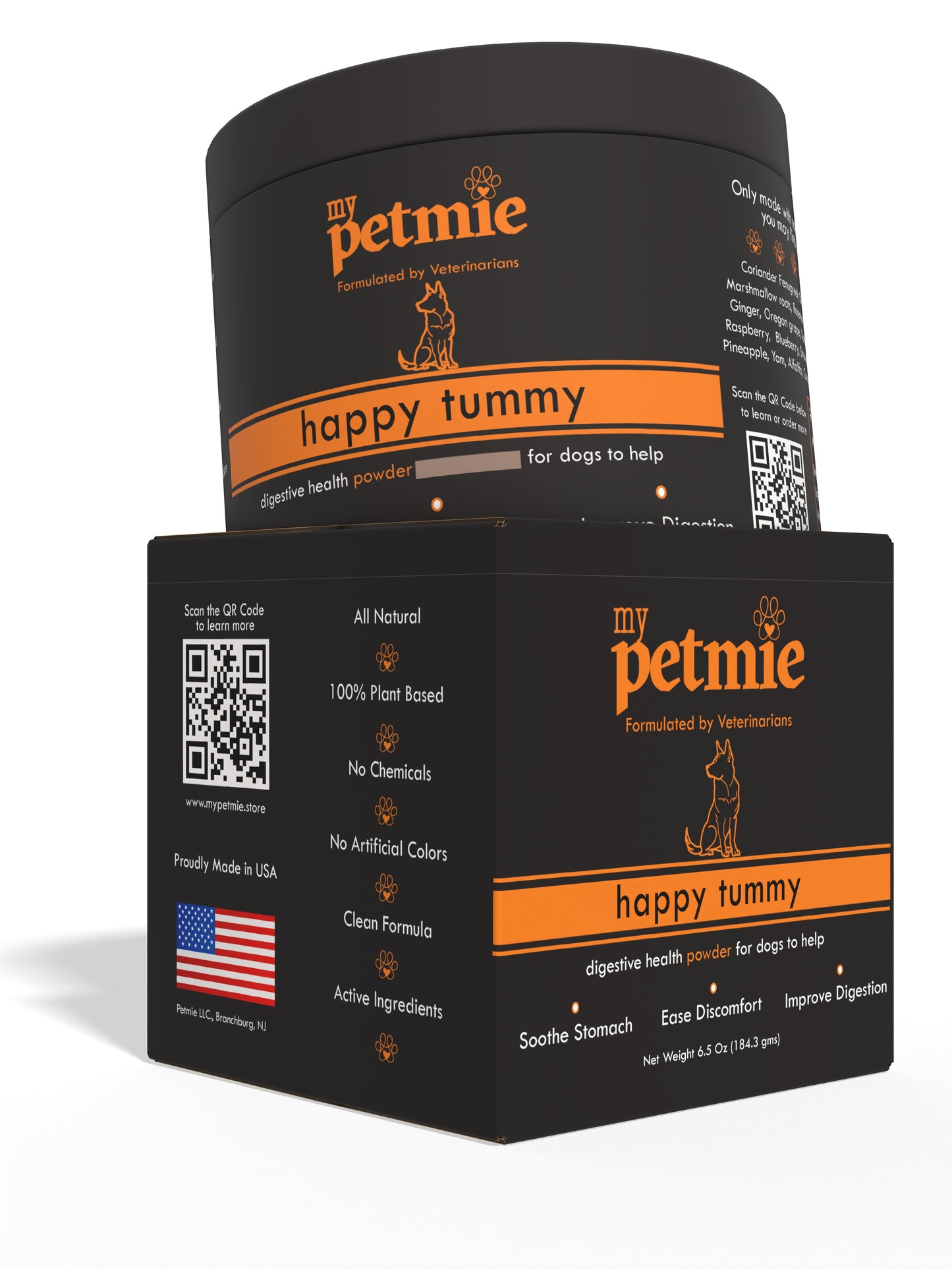 Happy Tummy Powder for Dogs | 60 scoops in a jar
