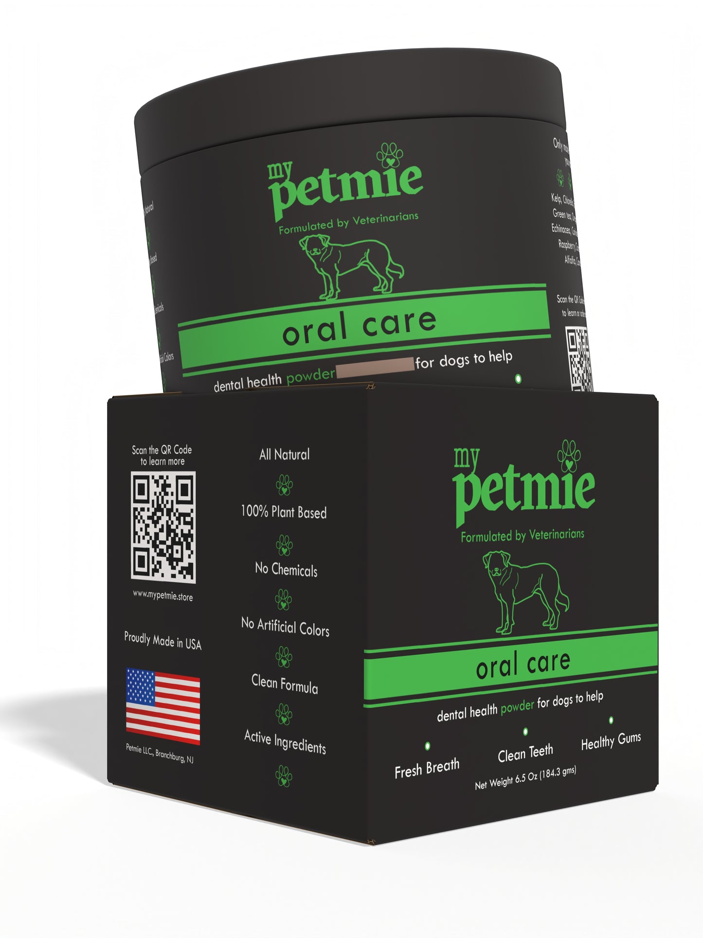 Oral Care Powder for Dogs | 60 scoops in a jar