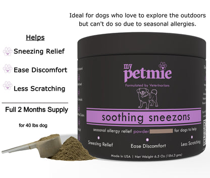 Soothing Sneezons Powder for Dogs | 60 scoops in a jar