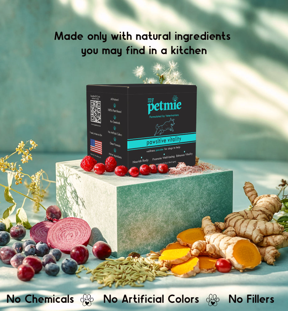 Pawsitive Vitality Powder for Dogs | 60 scoops in a jar