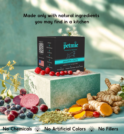 Pawsitive Vitality Powder for Dogs | 60 scoops in a jar
