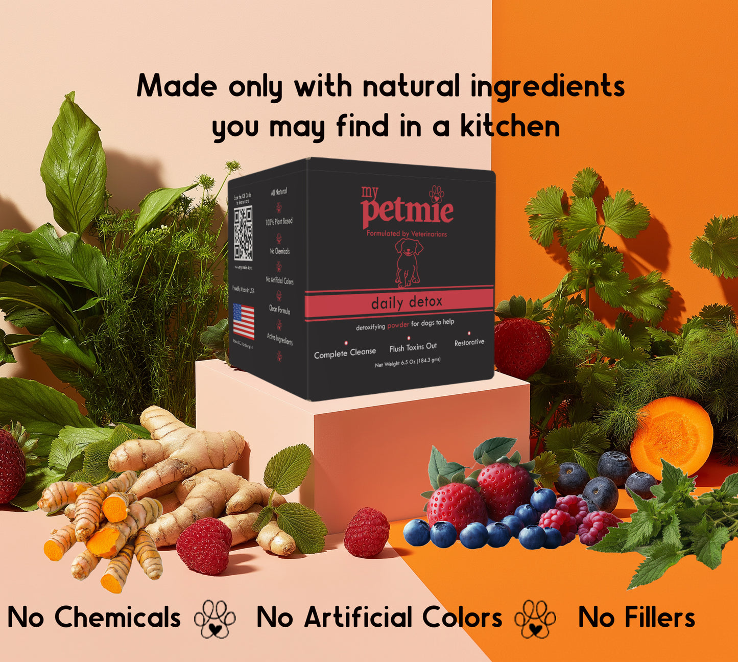 Daily Detox Powder for Dogs | 60 scoops in a jar