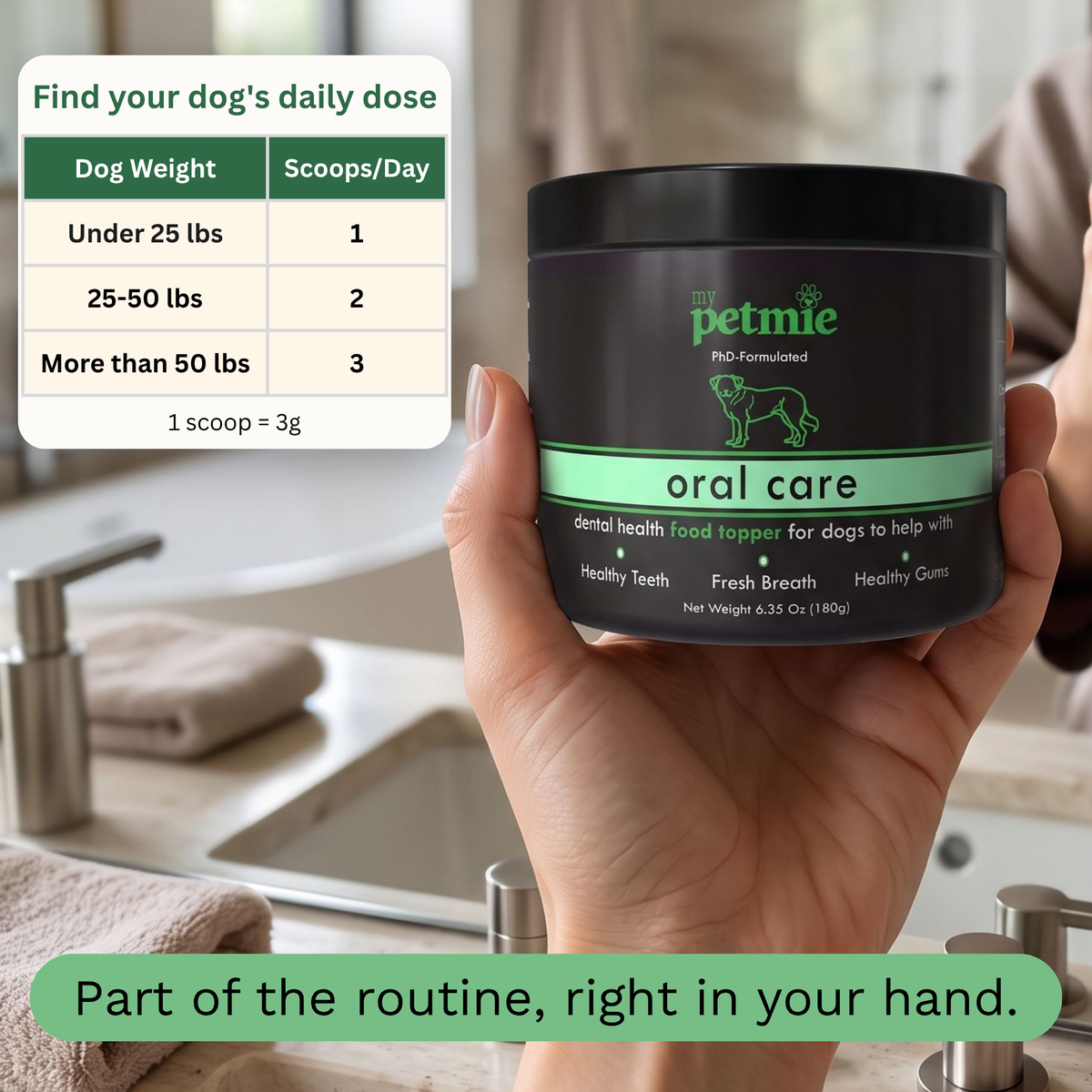 Oral Care Food Topper for Dogs