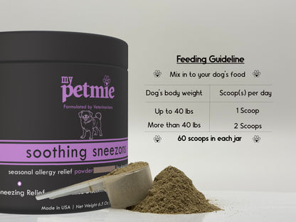 Soothing Sneezons Powder for Dogs | 60 scoops in a jar