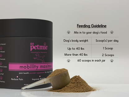 Mobility Maximus Powder for Dogs | 60 scoops in a jar