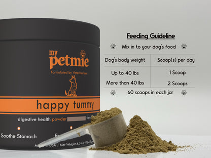 Happy Tummy Powder for Dogs | 60 scoops in a jar