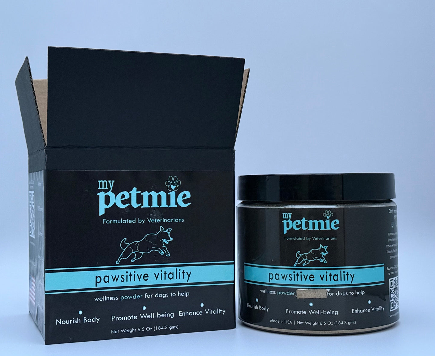 Pawsitive Vitality Powder for Dogs | 60 scoops in a jar